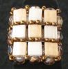 Firkantet ringsett Tila Beige