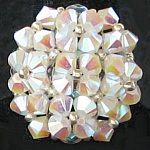 Perlehvit agatring (i settet)