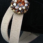 Bracelet Cuir Giraglia Marron fumé  en kit