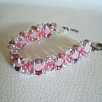 Bracelet en kit Silky Rose argenté