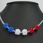 Perlekule halskjede sett Frankrike