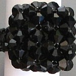 Cuba Svart ring-sett