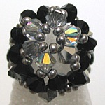 Honshu ringsett svart og sølv