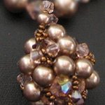 Swarovski anhengssett Mauri Peach