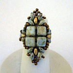 Silkade ringsett Bronsegrønn