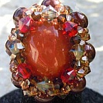 Kit bague Venus Jaspe rouge