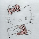 RHINESTONE MØNSTER KATT KAWAII