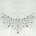 RHINESTONE MØNSTER DRÅPE HALSKJEDE