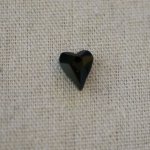 Wild Heart anheng i Swarovski Crystal 12 mm Jet