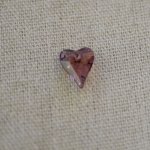 Wild Swarovski hjerte anheng 12 mm krystall antikk rosa rosa