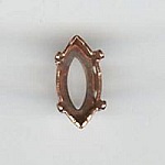 Skyttelinnstilling 10x5mm antikk gull