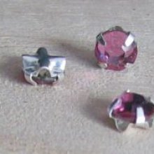 Strass 4mm Lys rosa x 10