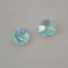 Oktagon Swarovski krystall 14mm CRYSTAL BLUE AB