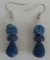 Boucles d'oreille bleu parme