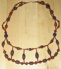 Collier &eacute;gyptien bleu cuivre