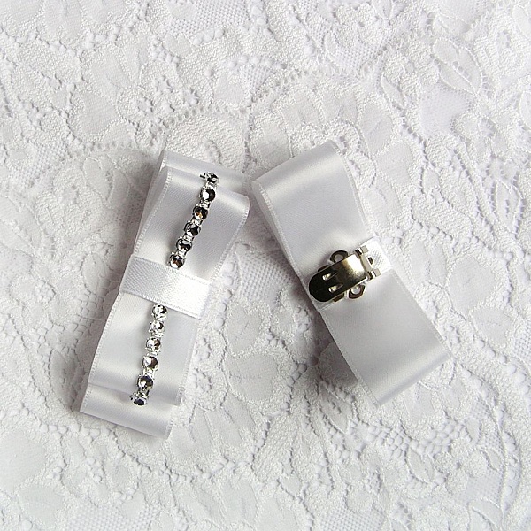 blonder armb&aring;nd hvit guipure romantisk bryllup tilbeh&oslash;r