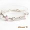 swarovski armbånd swarovski perler rosa AB boheme krystall og sølv romantisk bryllup