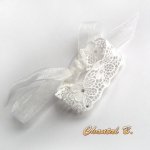 blonder armbånd hvit guipure romantisk bryllup tilbehør