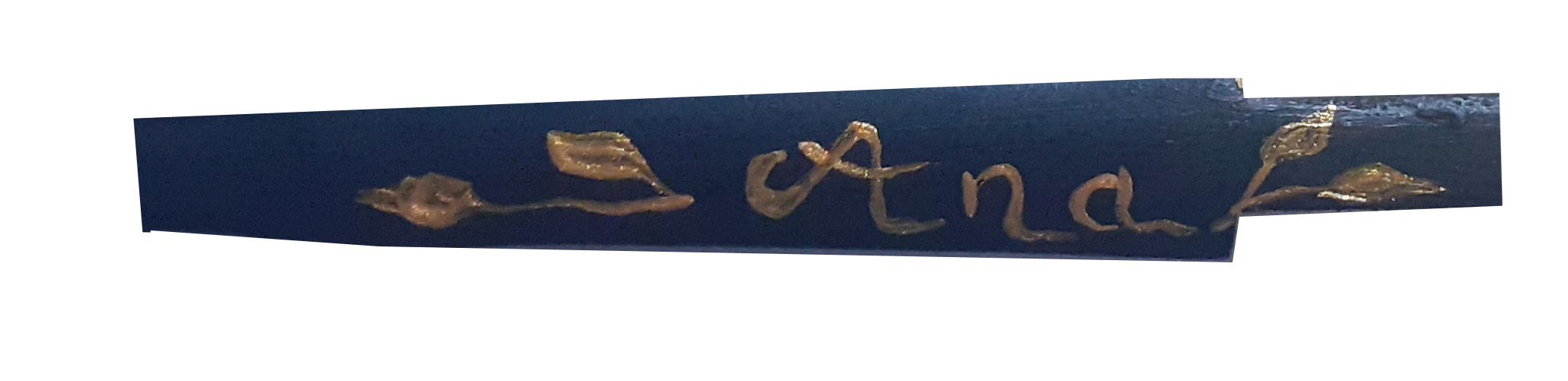 Håndtegnet og håndmalt satengvifte "Love always".