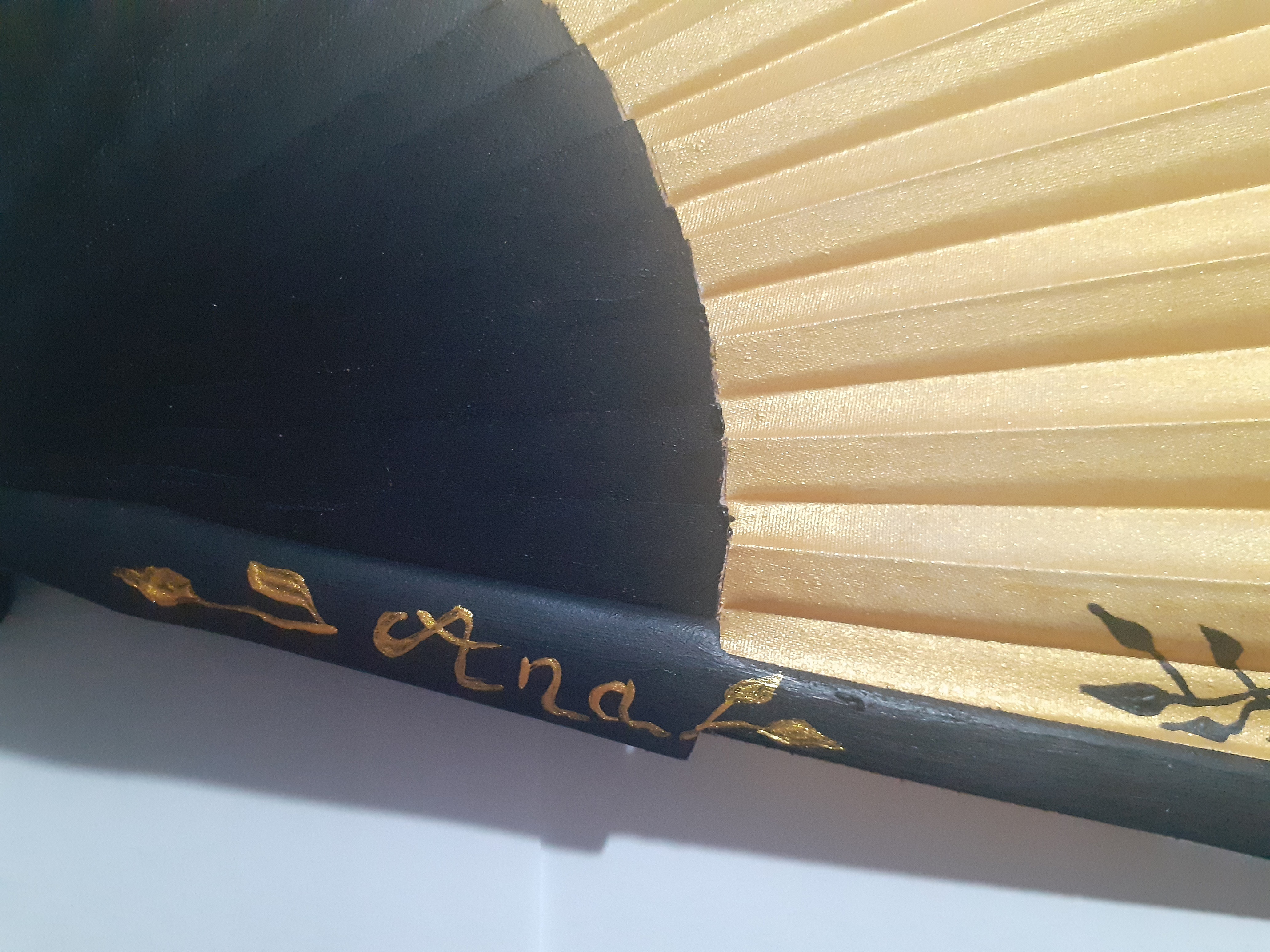 Unisex h&aring;ndmalt bomullsvifte. "Moto tour" 19cm