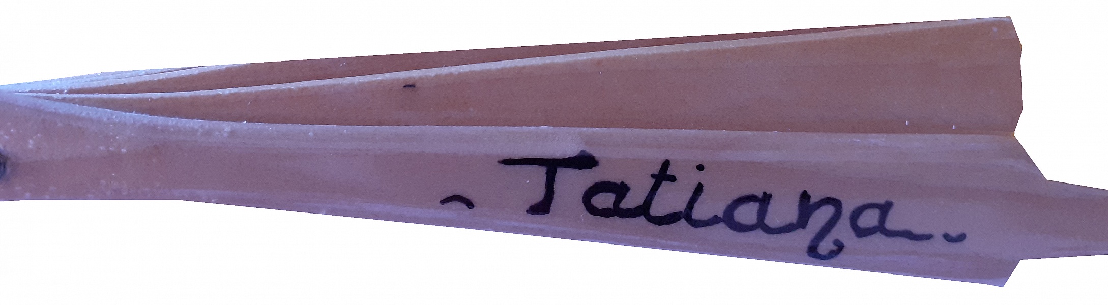 Min f&oslash;rste h&aring;ndtegnede og malte bomullsvifte "Cocci mini".