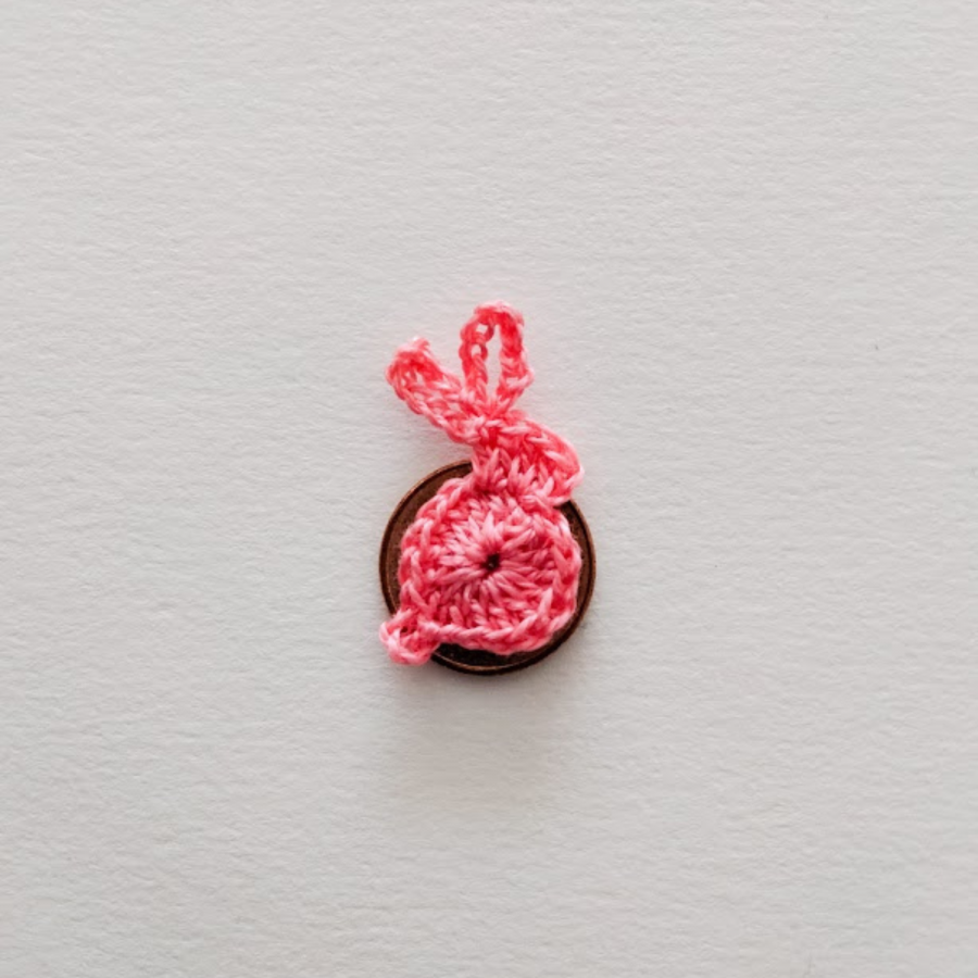 Rosa godteri kanin applikasjon