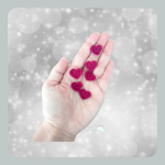 Fuchsia' lite påført hjerte