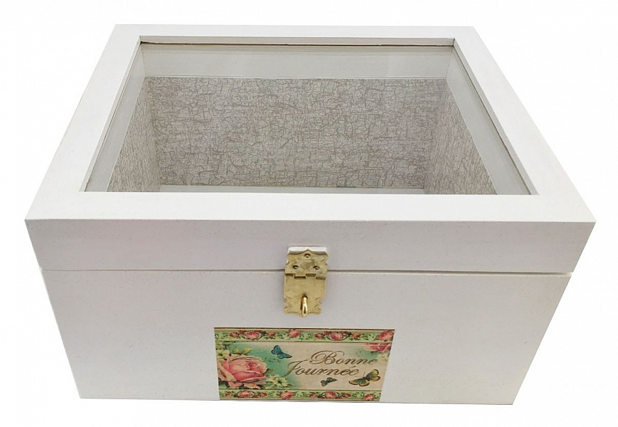 Trekasse med glasslokk. Modell : god dag