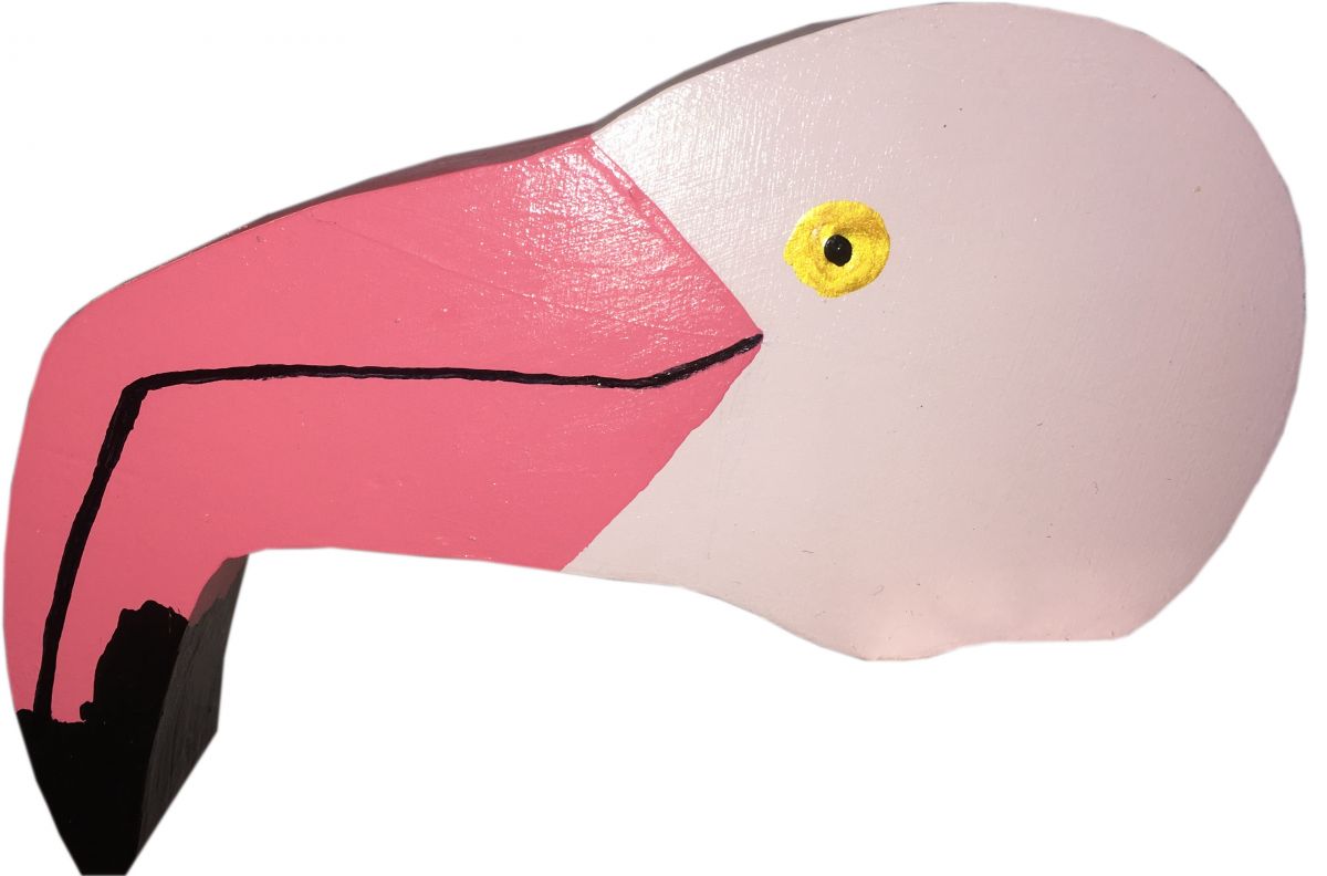 "Den rosa flamingo-papirhåndkleholderen. 