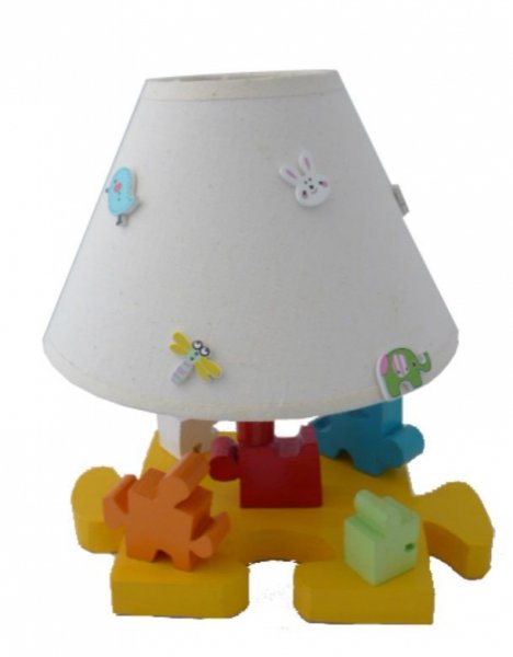 Barnas nattbordslampe "The Puzzle" H 30 Cm