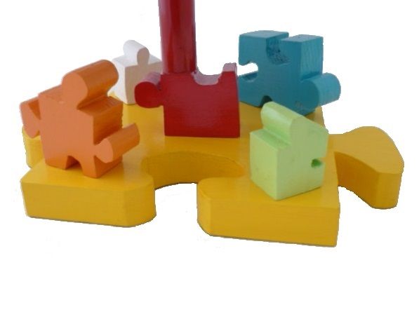 Barnas nattbordslampe "The Puzzle" H 30 Cm