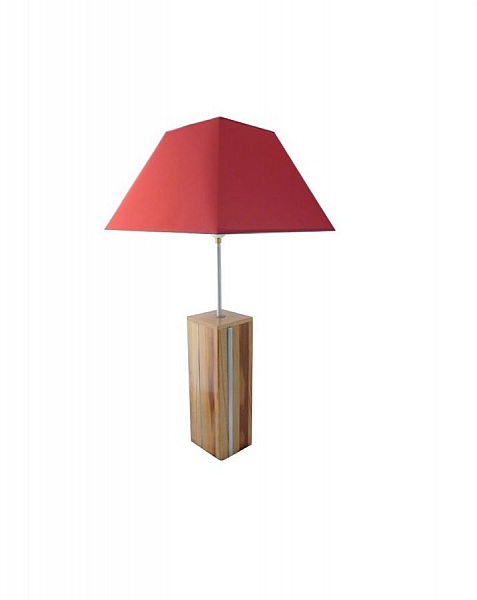 Bordlampe 76 Cm, Noble Wood : Plomme, Kirseb&aelig;r, Sequoia, B&oslash;k