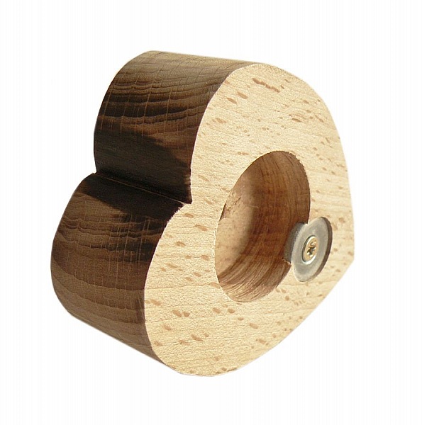 Flaske&aring;pner / flaske&aring;pner i b&oslash;k tre modell : hjerte