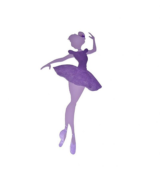 Trevegg eller d&oslash;rskilt modell : Stjernedanser 40x20 cm malingsstruktur, strass, rose i aluminium