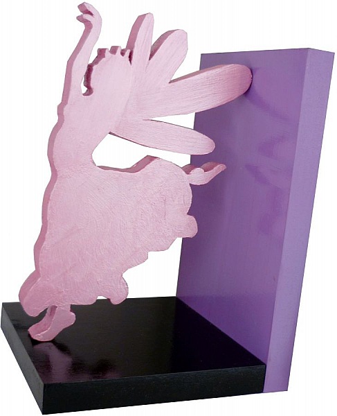 Moderne bokst&oslash;tte i tre "Happy Fairies