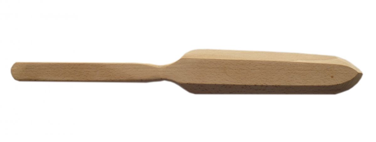 Kreppspatel Ø 20 med langt trehåndtak 39 cm