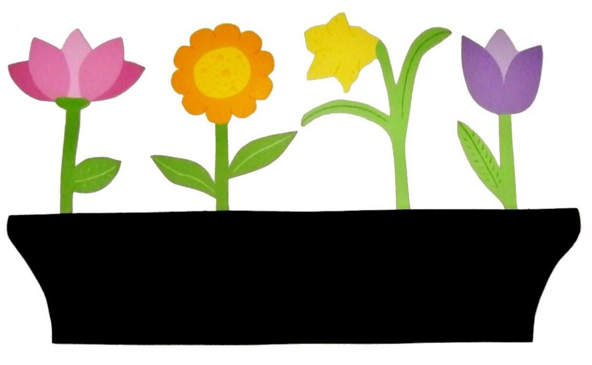 Bord Skifer påminnelse i tre modell : blomsterkasse 58x35 cm