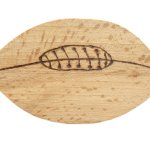 Flaskeåpner / flaskeåpner i bøketre modell: rugbyball