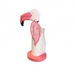 'Den rosa flamingo-papirhåndkleholderen. 