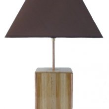Bordlampe 63 Cm, Noble Wood : Kastanje, Eik, Valnøtt