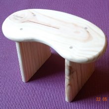 Fast meditasjonsbenk i massivt tre
