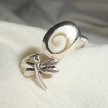 Original ring i 925 sterling sølv med St. Lucias øye og øyenstikker