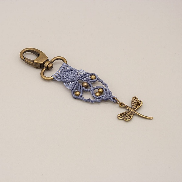 Bag juvel med karabinkrok n&oslash;kkelring for &aring; personalisere