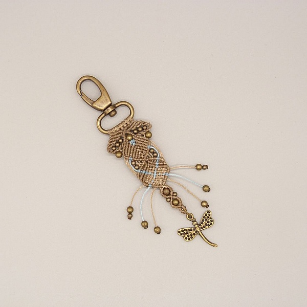 Bag juvel med karabinkrok n&oslash;kkelring for &aring; personalisere