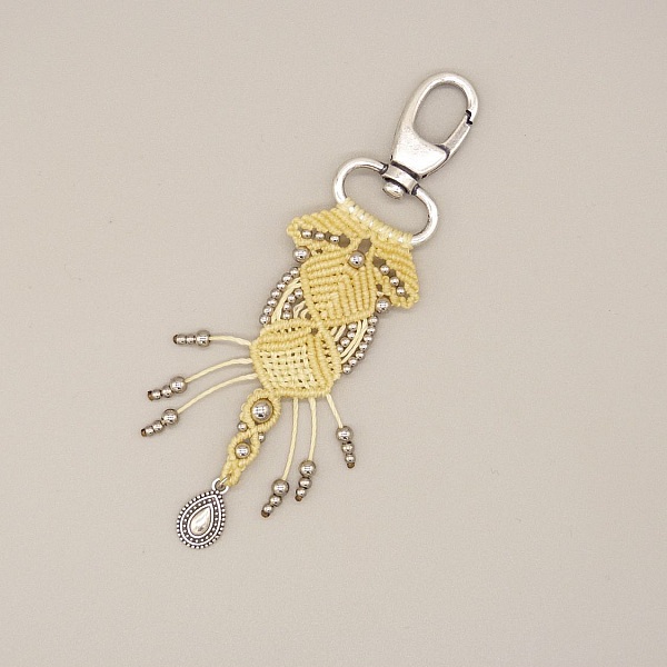 Bijou de sac avec porte-clef mousqueton &agrave; personnaliser