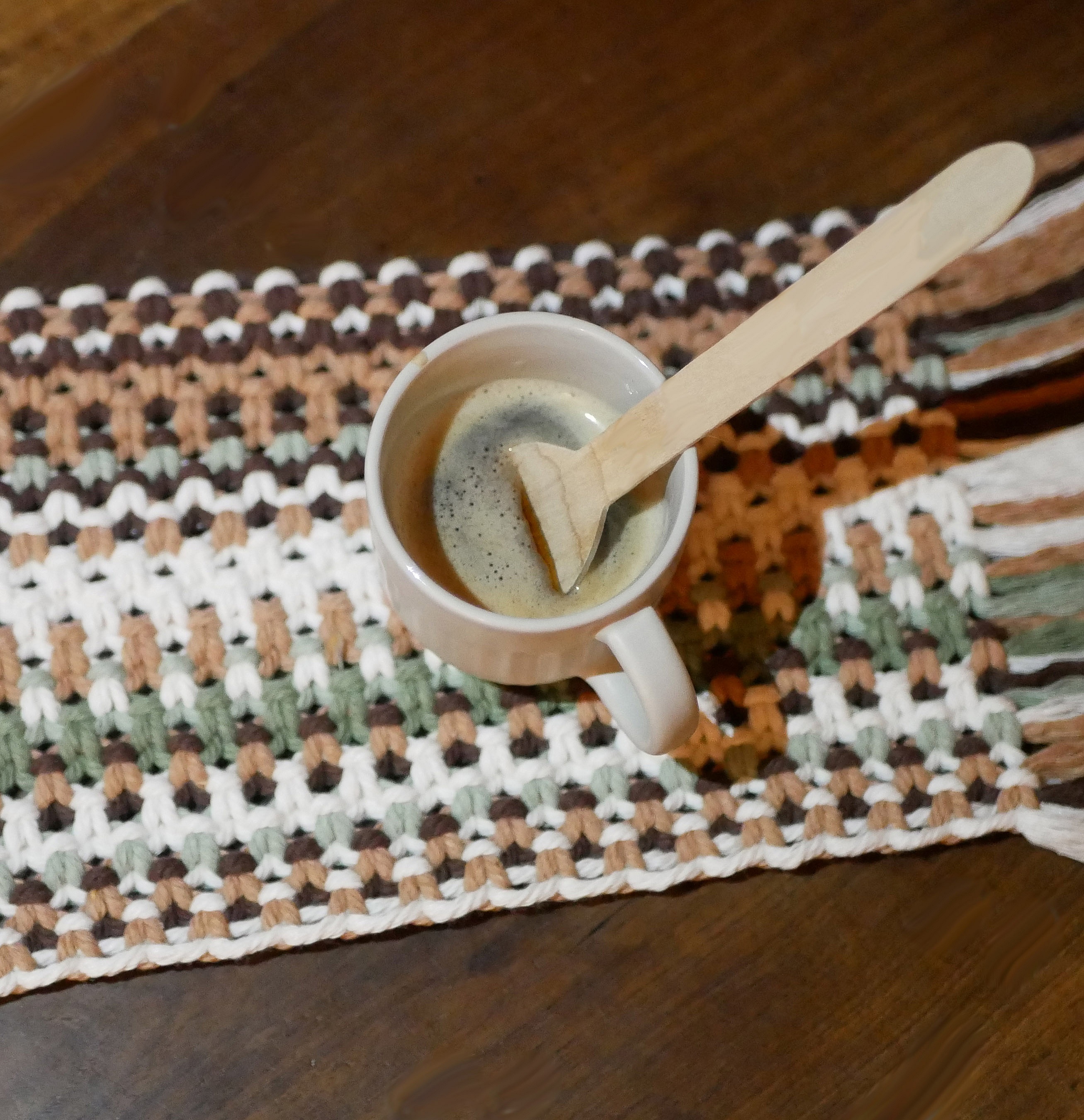 Set de table  "For&ecirc;t" en macram&eacute; fait main &agrave; personnaliser