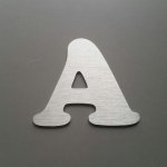 Børstet metallbokstav COOPER SORT