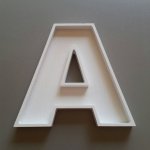 Hult brev i hvit PVC ARIAL BLACK