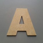 Bokstav MDF rå til maling modell ARIAL BLACK