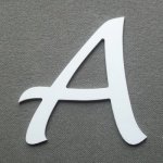 Plastbokstaver PVC LUCIDA HANDWRITING